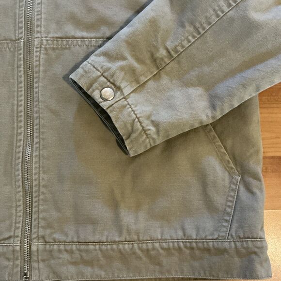 Volcom Tan Sherpa Lined Jacket Men’s‎ Size M Fleece Trucker Style “True To This" - Picture 9 of 13